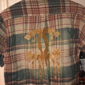 Rugged Trails Cropped FlannelSmall Like New
